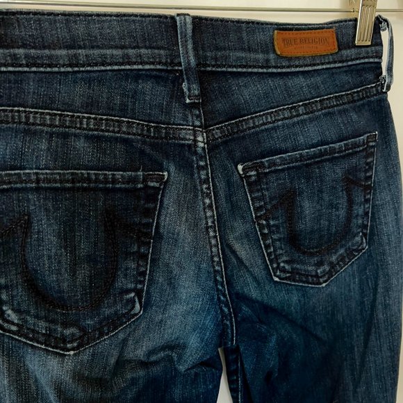 True Religion ‘Halle’ Super Skinny Fit Jeans in Picasso Blue - Picture 8 of 12